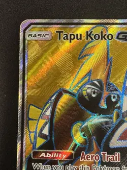 Pokemon TCG Tapu Koko GX Full Art Ultra Rare Card Guardians Rising 135/145 2017 - Image 2