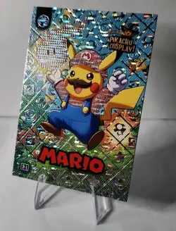 Pikachu Cosplay #E31 Pink Holo Box Hit Pokemon Card Near Mint - Image 1