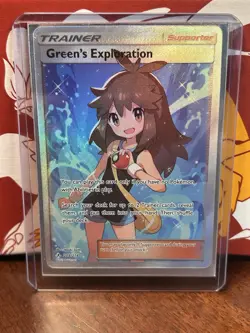 Green's Exploration Trainer 209/214 Sm-Unbroken Bonds Holo Card NM Condition - Image 1
