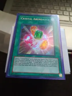 Yu-Gi-Oh Card - RYMP-EN051 - CRYSTAL ABUNDANCE (secret rare holo) - NM - Image 1