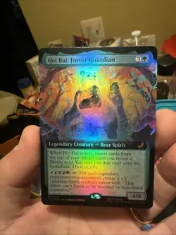 ~ Hei Bai, Forest Guardian (Extended Art) ~ NM Foil ~ MTG: Avatar ~ MTG ~ - Image 1