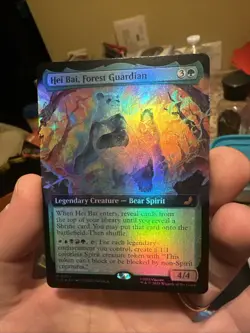 ~ Hei Bai, Forest Guardian (Extended Art) ~ NM Foil ~ MTG: Avatar ~ MTG ~ - Image 3