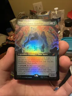 ~ Hei Bai, Forest Guardian (Extended Art) ~ NM Foil ~ MTG: Avatar ~ MTG ~ - Image 4
