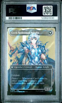 4930 Cecil Dark Knight Paladin 2025 MTG Final Fantasy #0525 Surge Foil PSA 10 - Image 2