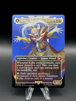 Kefka, Court Mage (0398) [Borderless Foil] (NM) - MTG - Final Fantasy (ENG) - Image 1