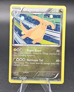 2012 Pokemon TCG Dragonite 5/20 Dragon Vault Cosmic Holo Rare - Image 2