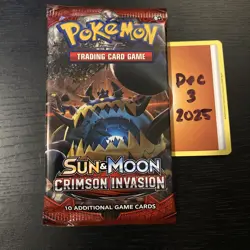 POKEMON CRIMSON INVASION - 4x Booster Packs - Art Set - Factory Sealed - TCG - Image 3