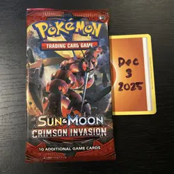 POKEMON CRIMSON INVASION - 4x Booster Packs - Art Set - Factory Sealed - TCG - Image 5
