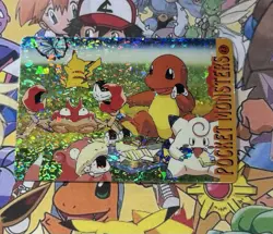 Pokemon Vintage Pocket Monsters Vending HOLO Prism Sticker 1999 Bandai Nintendo - Image 3