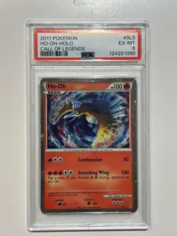 2011 POKEMON CALL OF LEGENDS #SL5 HO-OH-HOLO PSA 6 - Image 1