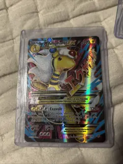 Pokemon TCG M Ampharos EX 88/98 Full Art Ultra Rare - XY Ancient Origins - LP - Image 1