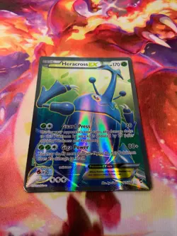 2014 Heracross EX (Full Art) 105/111 - XY Furious Fists - Pokemon TCG - Image 2