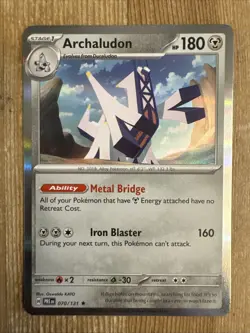Archaludon 070/131 2025 Scarlet & Violet Prismatic Evolutions Rare Holo - Image 1