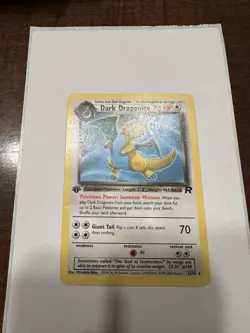 2000 Pokemon Team Rocket First Edition Dark Dragonite NON HOLO #22/82 HP - Image 1
