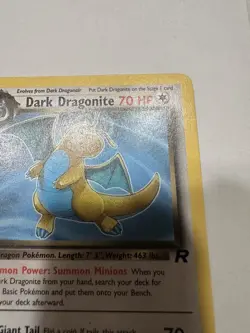 2000 Pokemon Team Rocket First Edition Dark Dragonite NON HOLO #22/82 HP - Image 3