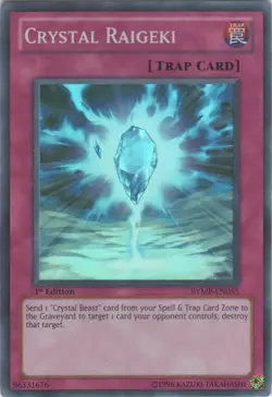 1x (LP) Crystal Raigeki - RYMP-EN055 - Super Rare - 1st Edition YuGiOh - Image 1