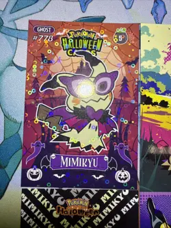 4 Cracked Ice Holo Mimikyu Multiple Different Database Sets NON-TCG Cards - Image 4