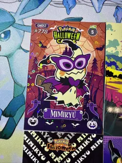 4 Cracked Ice Holo Mimikyu Multiple Different Database Sets NON-TCG Cards - Image 5