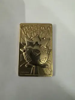 Vintage Pokemon Togepi Card Bar 24K Gold Plated 1999 Burger King BK - Image 1