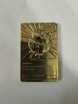 Vintage Pokemon Togepi Card Bar 24K Gold Plated 1999 Burger King BK - Image 2