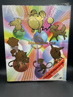 JAPANESE POKEMON TRADING CARD GAME OFFICIAL COLLECTION FILE BINDER 1996 VINTAGE - Image 1