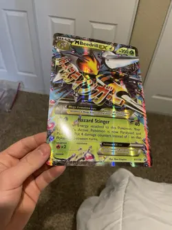 Mega Beedrill EX Oversized Jumbo Pokemon Card Moderately Played - Image 1