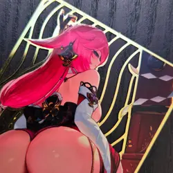 Genshin Impact YAE MIKO Sexy Lingerie ACG METAL GOLD Collectible Card XP25 - Image 3