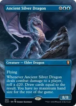 Ancient Silver Dragon (Borderless) -Foil Near Mint MTG - Image 1