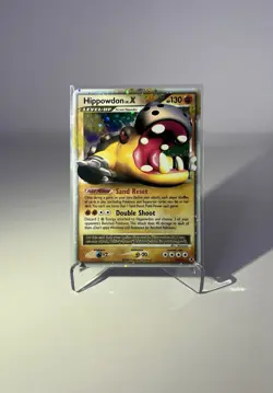 Hippowdon LV.X 2009 107/111 Holo Rare Rising Rivals Pokemon Trading Card - Image 1
