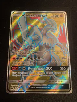 Pokemon TCG White Kyurem GX Dragon Majesty SM141 Holo Promo Card NM - Image 1