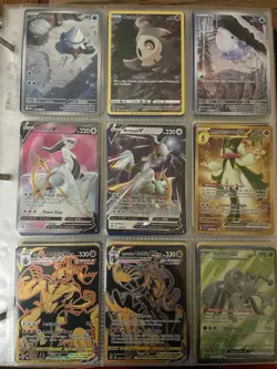 LOT 162 Pokemon Cards Holo Full Art Duskull Snover Arceus V Meowscarada Ex Vmax - Image 1