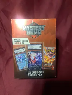 Walmart Mystery Gems Pokemon CGC Box (1 Graded Card & 1 Random Pack) New - Image 1
