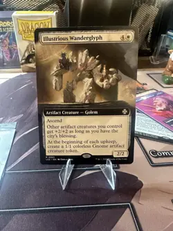 Illustrious Wanderglyph Mtg Extended Art LCC #21 Rare Regular Nm - Image 1