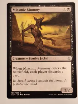 Miasmic Mummy - Amonkhet - Magic the Gathering MTG Nice! - Image 1