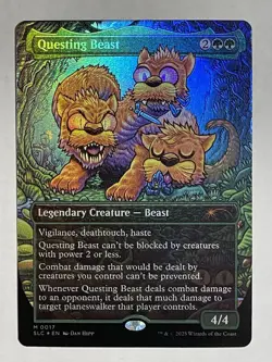 FOIL - Questing Beast - Magic the Gathering Secret Lair Encyclopedia MTG - Image 1