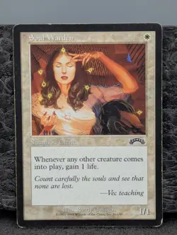 MP - Soul Warden - Exodus - Magic The Gathering Moderately Played English MTG - Image 1