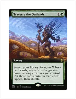 1x Traverse the Outlands, Extended Art, Magic the Gathering MTG NM - Image 1