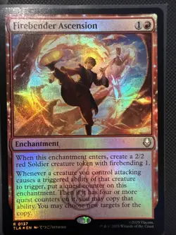 MTG Firebender Ascension #0137 Foil | Avatar: The Last Airbender | TLA | Rare - Image 1