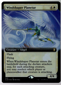 Windshaper Planetar 559 Extended Art Rare Foil Baldur's Gate Magic TCG NM - Image 1
