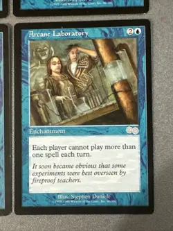 Arcane Laboratory X4 Urza’s Saga LP/EX Condition See Pics Front Back - Image 2