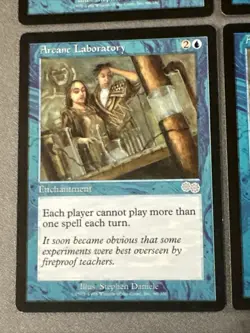 Arcane Laboratory X4 Urza’s Saga LP/EX Condition See Pics Front Back - Image 3