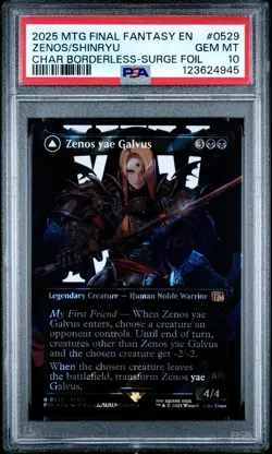 4945 Zenos yae Galvus Shinryu 2025 MTG Final Fantasy #0529 Surge Foil PSA 10 - Image 1