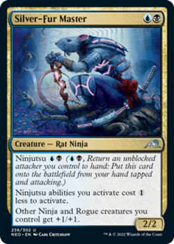1x Silver-Fur Master - Foil - Kamigawa: Neon Dynasty - Near Mint, English - MTG! - Image 1