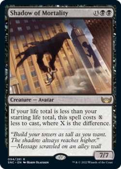 1x Shadow of Mortality - Foil - Streets of New Capenna - Near Mint, English - MT - Image 1