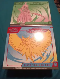 Pokemon Paradox Rift Elite Trainer Box LOT of 2 Both ARTs NEW SEALED ETBs - Image 1