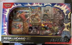 Pokemon TCG Mega Lucario ex Premium Figure Collection Box Factory Sealed NIB - Image 1