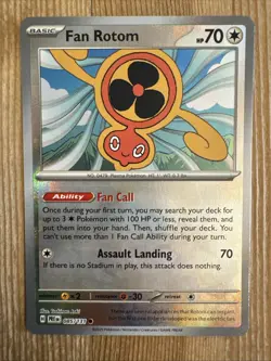 Fan Rotom 085/131 Reverse Holo Poke Ball Prismatic Evolutions Pokemon Card - Image 1