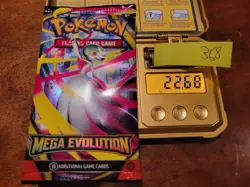 22.68g (Heavy HEAVIEST) Mega Evolution Pokemon Booster Pack - Sealed #368 - Image 1