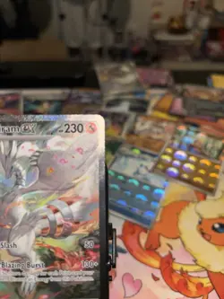 Pokemon TCG Reshiram EX English White Flare Card 166/086 Near Mint Condition - Image 3