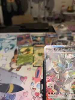 Pokemon TCG Reshiram EX English White Flare Card 166/086 Near Mint Condition - Image 4